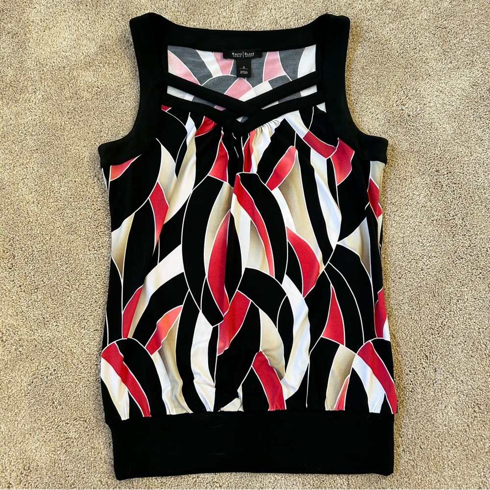 White House Black Market Small Multicolor Sleeveless Top
